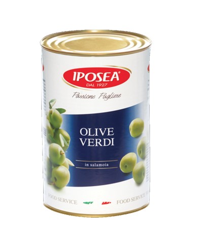 ACEITUNAS VERDES ENTERAS IPOSEA 4200 GR