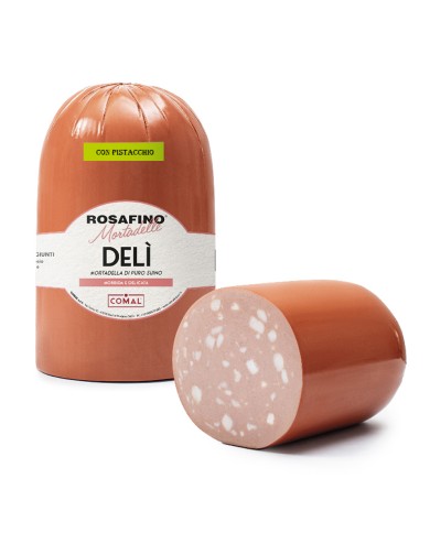 COMAL MORTADELLA ROSAFINO DELI' Z PISTACJAMI 3,5 KG OK.