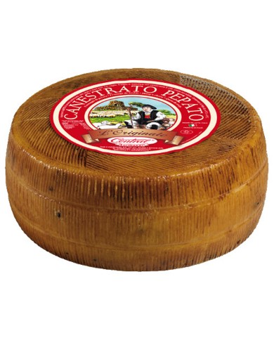 CENTRAL PECORINO CANESTRATO PEPATO METÀ FORMA 3.3 KG CIRCA