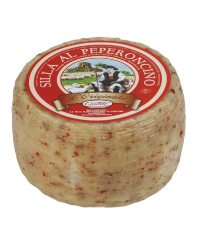 CENTRAL SILA PECORINO OST MED CHILI PEPPER HALVHJUL CA 3,4 KG