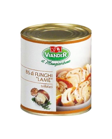 VIANDER BIS DE CHAMPIGNONS CÈPES LAME' 72% SAUTÉS 800 GR