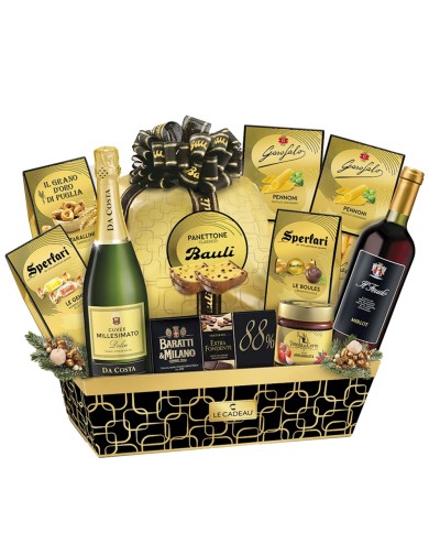 LE CADEAU BANDEJA NAVIDAD ORO NEGRO 11 PIEZAS