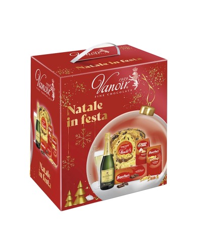 VANOIR SCATOLA NATALIZIA NATALE IN FESTA PANETTONE 5 PEZZI