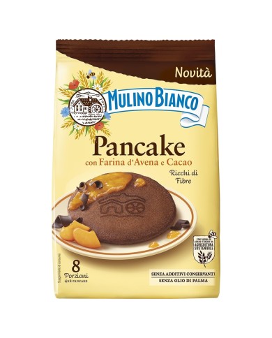 MULINO BIANCO CREPE HARINA DE AVENA Y CACAO 8 PORCIONES