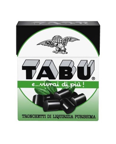 CARAMELOS DE REGALIZ PURO TABU' EN CAJA 20 X 24 GR.