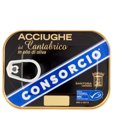 CONSORCIO ACCIUGHE DEL CANTABRICO IN OLIO DI OLIVA GR.74