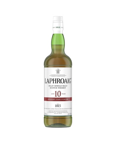 LAPHROAIG WHISKEY 10 LAT SHERRY DĄB FINISH Z PUDEŁKIEM CL.70