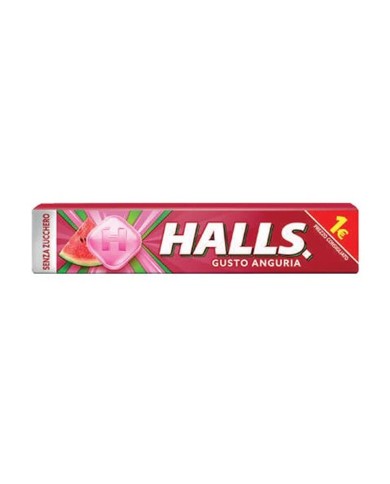 HALLS WATERMELON CANDIES WITHOUT SUGAR 32 GR X 20 PIECES