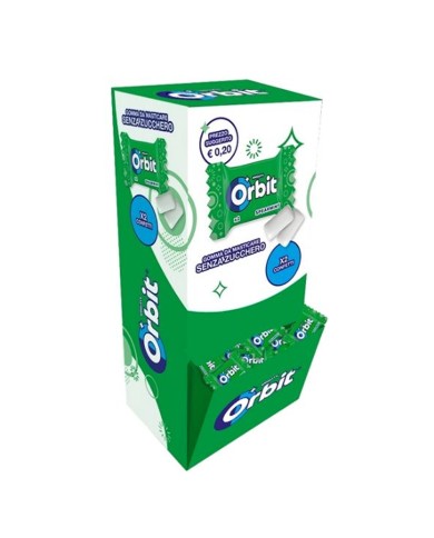 CHICLES ORBIT MENTA CHICLE CAJA 300 PIEZAS 840 GR