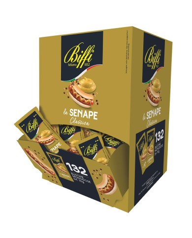 BIFFI MUSTARD IN SINGLE-DOSE SACHETS GR.10 X 132 PIECES