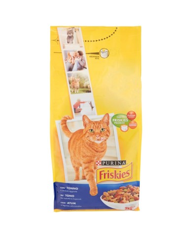 FRISKIES BROKKELS VOOR VOLWASSEN KAT MET TONIJN EN GROENTEN 2 KG