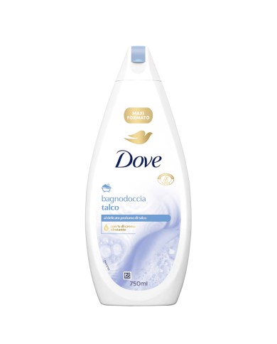 DOVE TALC DE BAIN ET DOUCHE 750 ML.