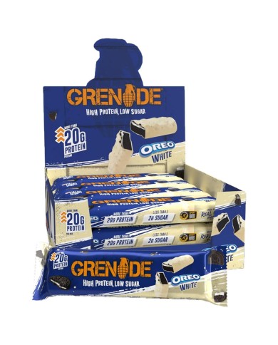 GRENADE OREO WHITE PROTEIN BARRETTA GR.35 X 18 PEZZI