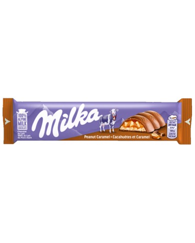 BARRE MILKA AU CARAMEL ET AUX CACAHUÈTES GR.37