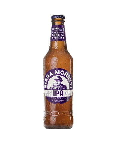 CERVEZA MORETTI IPA CL.33 x 24 BOTELLAS