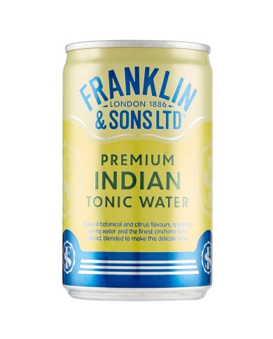 FRANKLIN INDIAN PREMIUM TONIC WATER IN CAN ML.150 X 24 PIECES