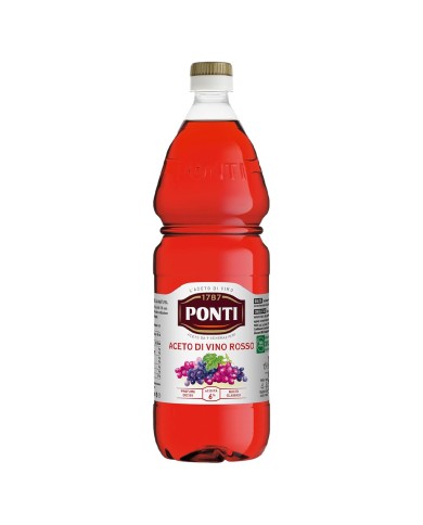 VINAGRE DE VINO TINTO PONTI EN PET LT.1