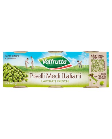 GUISANTES ITALIANOS MEDIANOS VALFRUTTA GR.410 X 3 PIEZAS