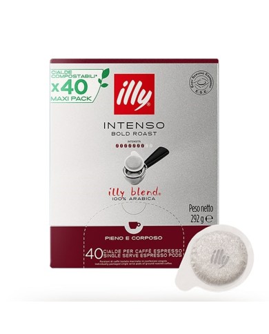 ILLY CAFE' INTENSO EN CÁPSULAS ESE 44MM X 40 UNIDADES