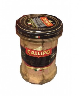 CALLIPO FILLETS TUNA RESERVE GOLD OLIVE OIL GR. 200