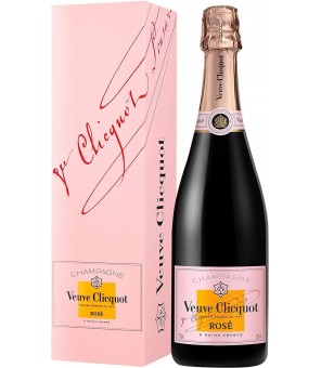 VEUVE CLICQUOT CHAMPAGNE ROSE 75 CL WITH BOX