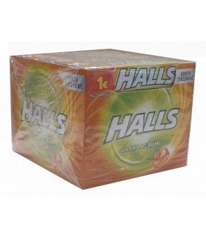 BONBONS AUX AGRUMES HALLS 20PCS