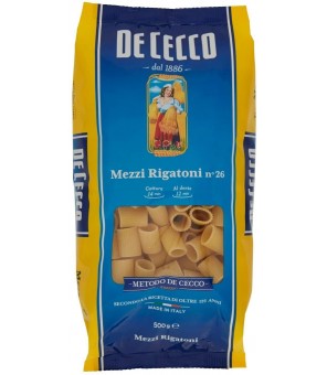 DE CECCO MEZZI RIGATONI N.26 GR 500 X 10