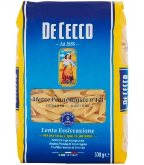 DE CECCO MEZZE PENNE RIGATE N 141 GR 500