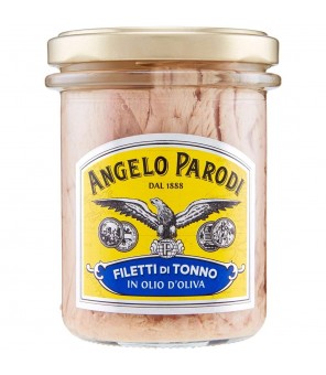 ANGELO PARODI TUNA FILETS GR. 195 GLAS