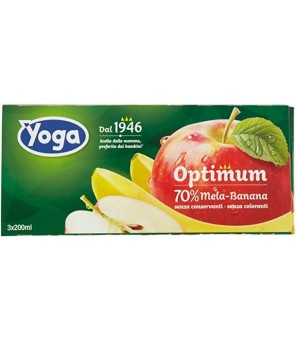 YOGA JUICES APPLE AND BANANA ML. 200 X 3