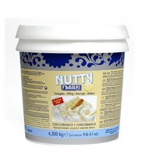 FABBRI CHOCOLATE BLANCO VARIEGADO NUTTY 4.2 KG